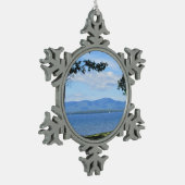 Lake Winnipesaukee Tin Sneeuwvlok Ornament (Links)