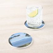 Lake Winnipesaukee Zandsteen Onderzetter (Zijkant)