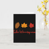 Lake Winnisquam Fall Foliage Autumn Leaf Ing Oak M Kaart (Gele Bloem)