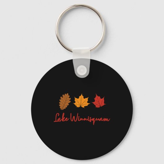 Lake Winnisquam Fall Foliage Autumn Leaf Ing Oak M Sleutelhanger (Voorkant)