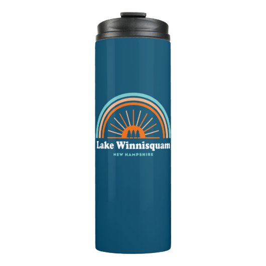 Lake Winnisquam New Hampshire Rainbow Thermosbeker (Voorkant)