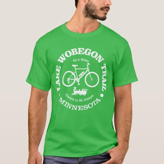 Lake Wobegon Trail (fietsen) T-shirt (Voorkant)