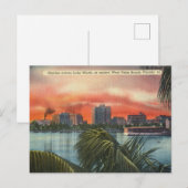 Lake Worth at the Sunset, West Palm Beach, Florida Briefkaart (Voorkant / Achterkant)