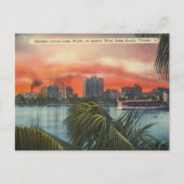 Lake Worth at the Sunset, West Palm Beach, Florida Briefkaart (Voorkant)