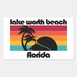 Lake Worth Beach Florida Rechthoekige Sticker