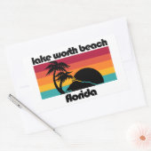 Lake Worth Beach Florida Rechthoekige Sticker (Envelop)