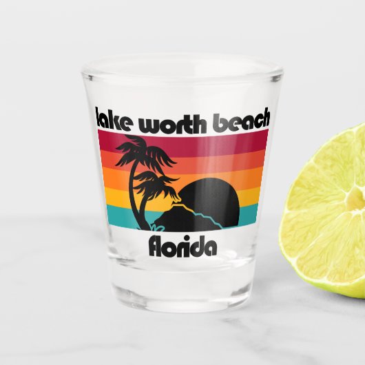 Lake Worth Beach Florida Shot Glas (Voorkant)