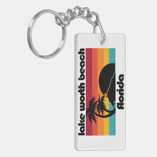 Lake Worth Beach Florida Sleutelhanger (Voorkant Links)