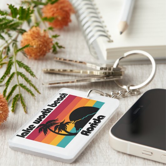 Lake Worth Beach Florida Sleutelhanger (Voorkant Rechts)