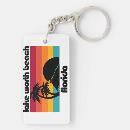 Lake Worth Beach Florida Sleutelhanger (achterkant)
