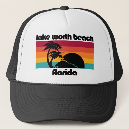 Lake Worth Beach Florida Trucker Pet (Voorkant)