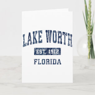 Lake Worth Florida Fl Vintage Gevestigde Sport D Kaart