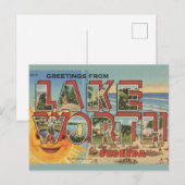 Lake Worth Florida Groeten Briefkaart (Voorkant / Achterkant)