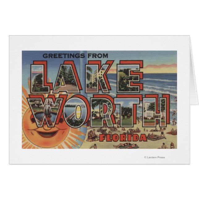 Lake Worth, Florida - Large Letter Scenes (Voorkant Horizontaal)