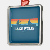 Lake Wylie North Carolina South Carolina Canoe Metalen Ornament (Links)