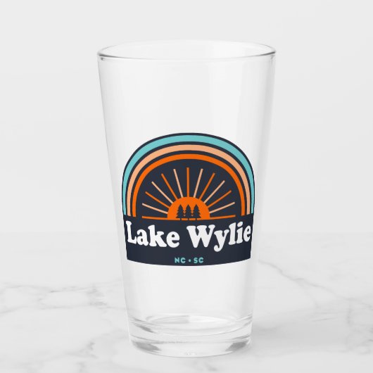 Lake Wylie North Carolina South Carolina Rainbow Glas (Voorkant)