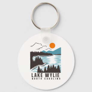 Lake Wylie North Carolina Zomer Meer Leven Bootvar Sleutelhanger