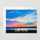 Lake Wylie zonsondergang Briefkaart (Voorkant / Achterkant)