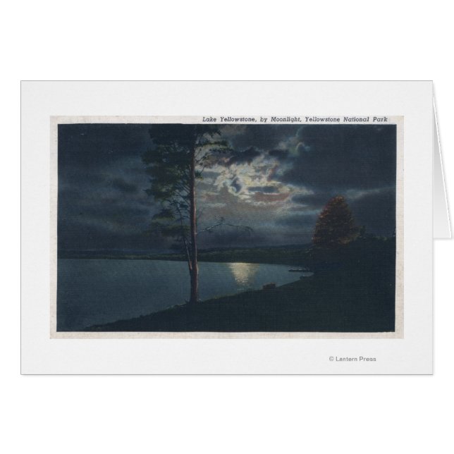 Lake Yellowstone, WYView of Lake by Moonlight (Voorkant Horizontaal)