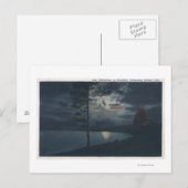 Lake Yellowstone, WYView of Lake by Moonlight Briefkaart (Voorkant / Achterkant)