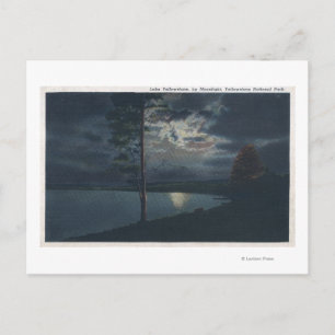 Lake Yellowstone, WYView of Lake by Moonlight Briefkaart