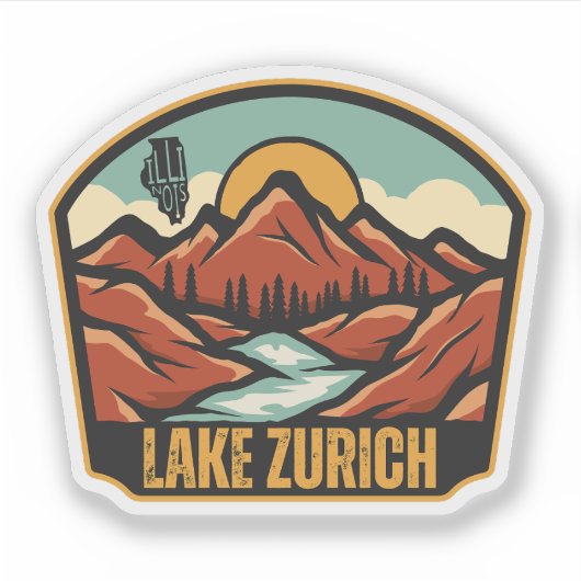Lake Zurich, Illinois  Sticker (Voorkant)
