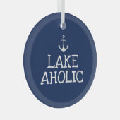 Lakeaholic Funny Lake House Ornament (Voorkant Rechts)