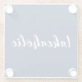 Lakeaholic | Onderzetters van Navy Glass (Achterkant)