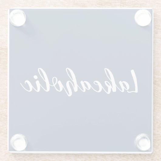 Lakeaholic | Onderzetters van Navy Glass (Achterkant)