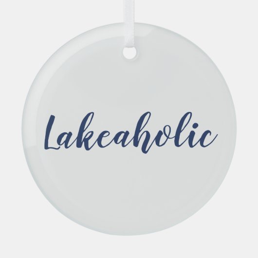 Lakeaholic | Ornament van het Lake House White Gla (Voorkant)