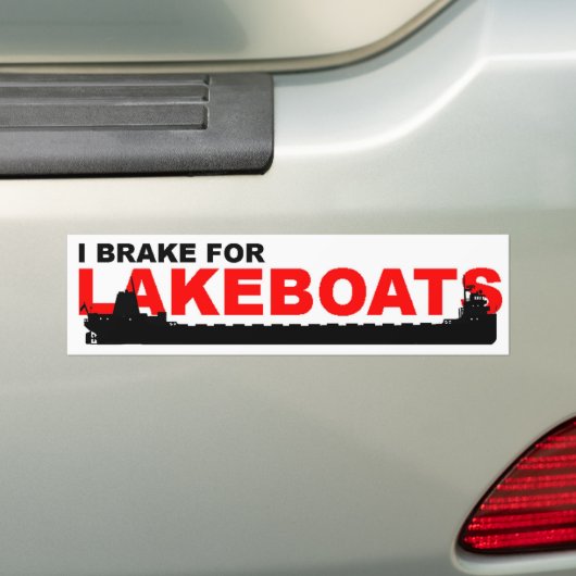 Lakeboat bumper sticker — Classic (Op auto)