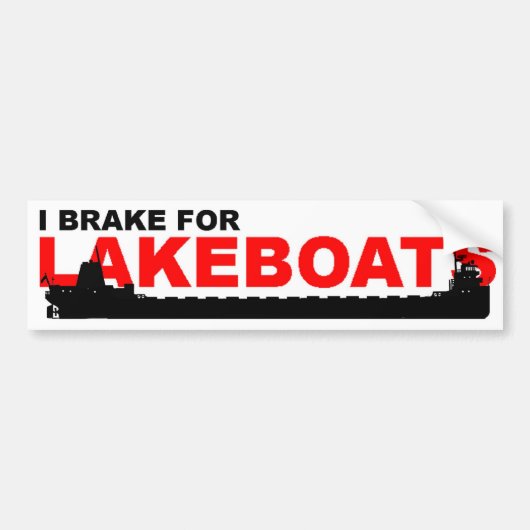 Lakeboat bumper sticker — Classic (Voorkant)