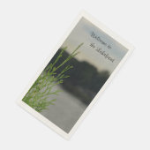 Lakefront Lake Uitzicht Gray Paper Guest Towels Servet (Hoek)