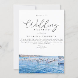 Lakefront Wedding Weekend Welkomstreisroute Kaart