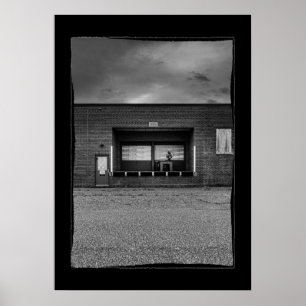 Lakehead psychiatrisch ziekenhuis nr. 2 met grens poster