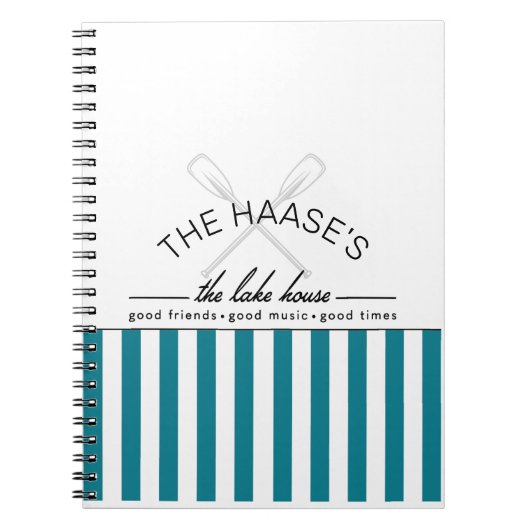 Lakehouse Lake Life Spiral Photo Notitieboek (Voorkant)