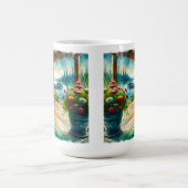  Lakehouse Uitzicht Deck and Flowers Koffiemok (Center)