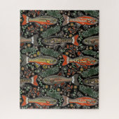 Lakehouse Vakantie Fun Zoetwater Vis Stijlvol Legpuzzel (Verticaal)