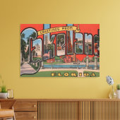 Lakeland, Florida - Grote lettertjes Canvas Afdruk (Insitu (Woonkamer))