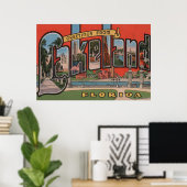 Lakeland, Florida - Grote lettertjes Poster (Thuiskantoor)