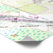 Lakeland Florida Map (1975) Poster (Hoek)