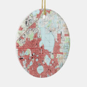 Lakeland Florida Map (1994) Keramisch Ornament (Rechts)