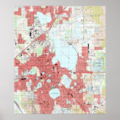 Lakeland Florida Map (1994) Poster (Voorkant)