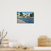 Lakeland Florida Municipal Swimming Pool Poster (Keuken)
