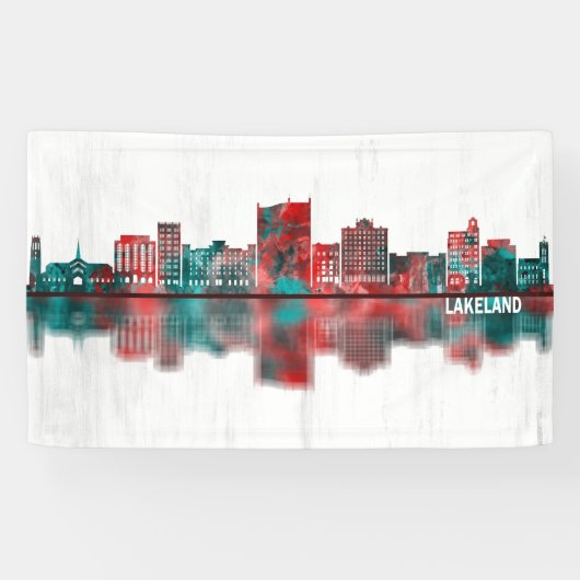 Lakeland Florida Skyline Spandoek (Horizontaal)