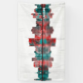 Lakeland Florida Skyline Spandoek (Verticaal)