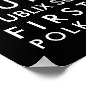 Lakeland geschiedenis 16x20 witte tekst poster (Hoek)