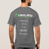 Lakeland® Mannen Grijs Verticaal Fire T-shirt (Achterkant)