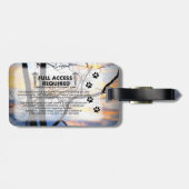 Lakeland Service Dog Foto ID Bagagelabel (Achterkant horizontaal)