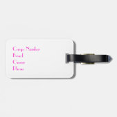 Lakeland shier bagagelabel (Achterkant horizontaal)